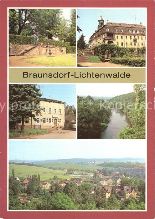 Braunsdorf Lichtenwalde Schlosspark Schloss Lichtenwalde Braunsdorf Gaststaette