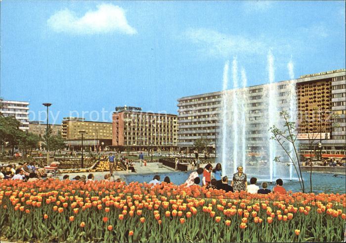 Karl-Marx-Stadt Karl Marx Platz Strasse der Nationen Fontaene