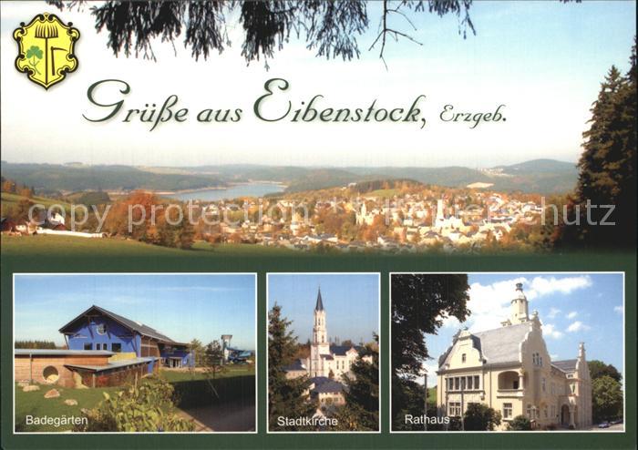 Eibenstock Panorama Badegaerten Stadtkirche Rathaus