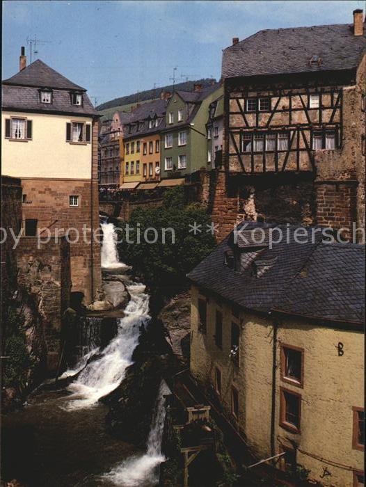 Saarburg Saar Wasserfall mit alter Muehle