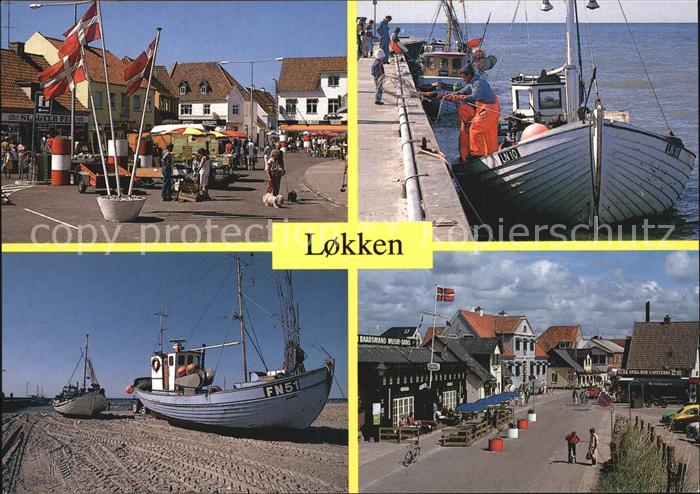 Lokken Markt Fischer Bootsliegeplatz Dorfpartie