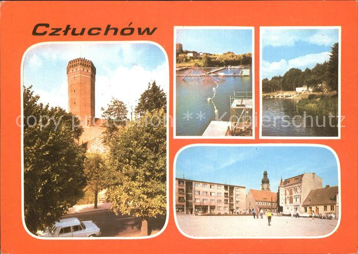 Schlochau Wieza zamku pokrzyuackigo Osrodek turystyczno Jeziorem Rychnowskim Pl