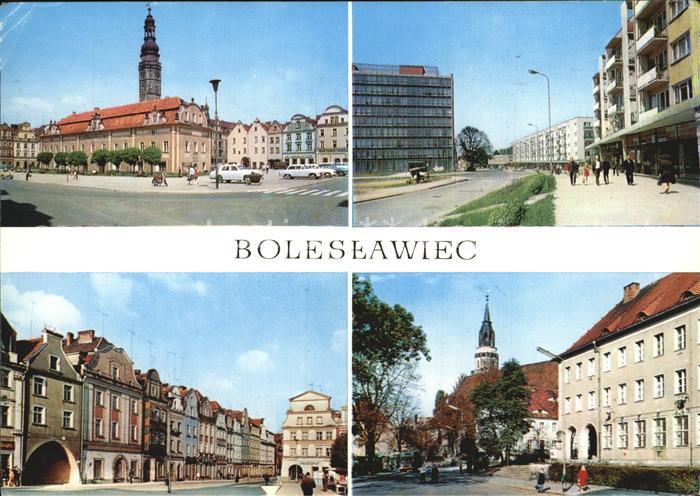 Boleslawiec Bunzlau Ratusz Ulica Adama Asnyka Zabytkowe kamieniczki w Rynku Plac