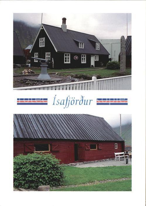 Isafjoerdur aelteste Haeusergruppe in Island