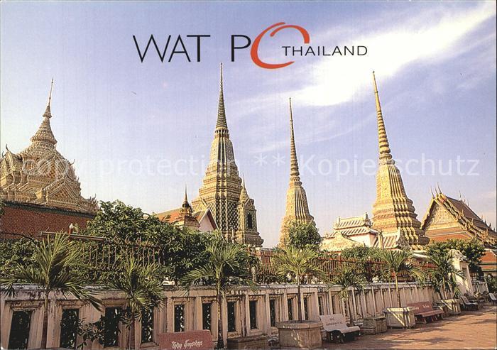 Bangkok View of the inner courtyard of the Wat Po