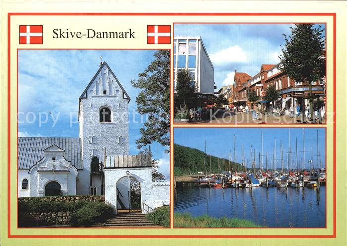 Skive Kirche Dorfpartie Hafen