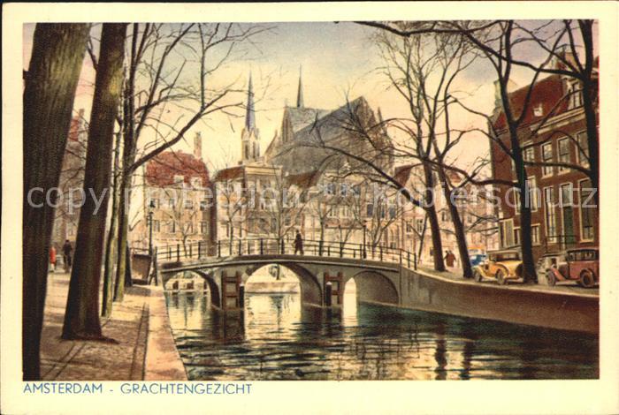 Amsterdam Niederlande Grachtengezicht
