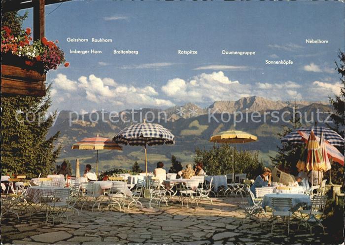 Sonthofen Oberallgaeu Allgaeuer Berghof Bergkette