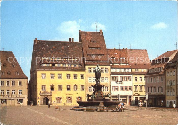 Freiberg Sachsen Obermarkt Brunnen Otto der Reiche