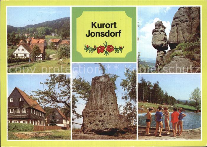 Jonsdorf Kurort An der Drehe Hennigsaeule Umgebindehaeuser Orgel