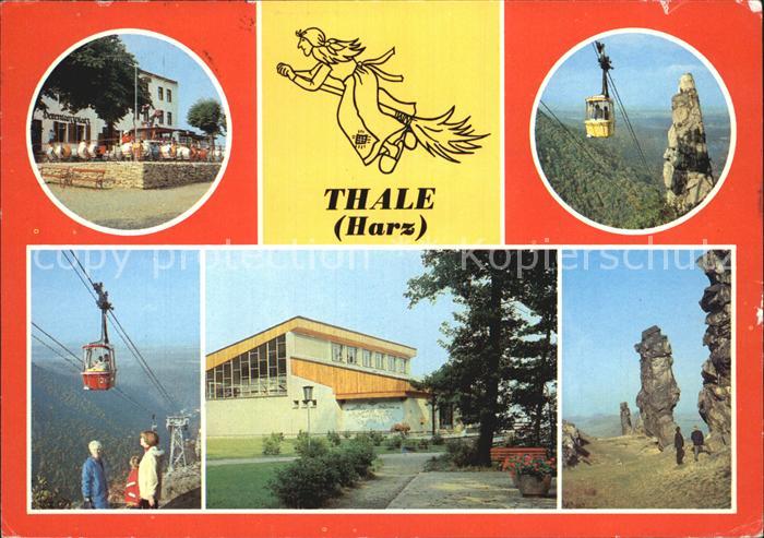 Thale Harz Hexentanzplatz Personenschwebebahn Bergstation Teufelsmauer