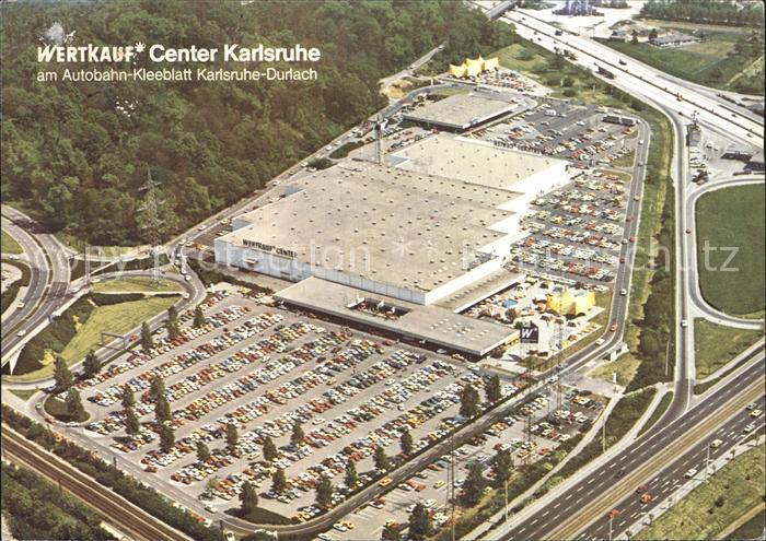 Karlsruhe Baden Wertkaufcenter Autobahn Kleeblatt Karlsruhe Durlach