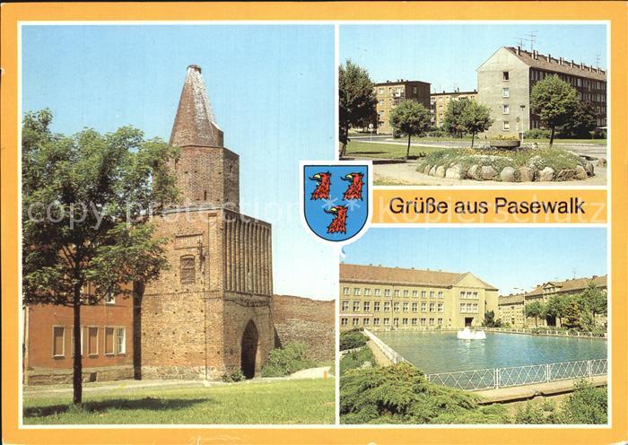 Pasewalk Mecklenburg Vorpommern Muehlentor Platz der Aufbauhelfer Ernst Thaelman