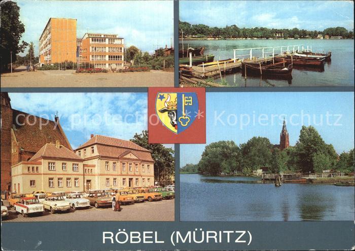 Roebel Mueritz Sorge Oberschule Promenade Rathaus Hafen