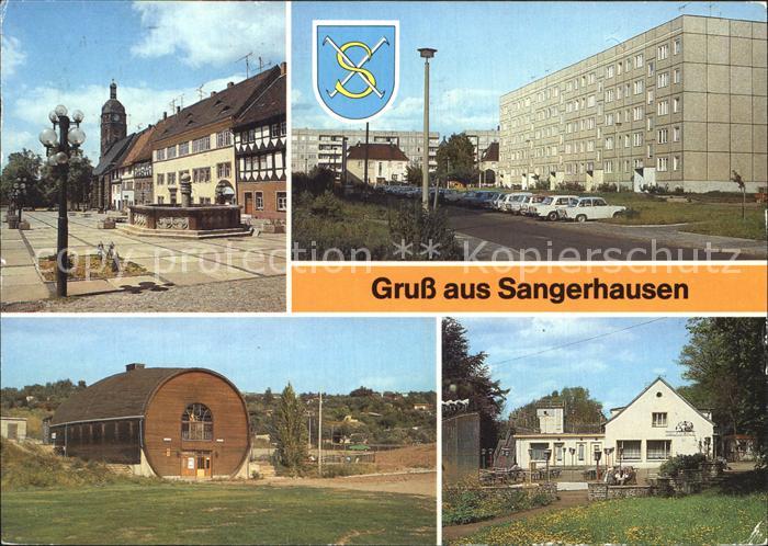 Sangerhausen Suedharz Markt Jacobikirche Fassgaststaette Gonnaufer