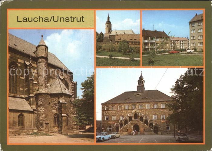 Laucha Unstrut Kirche Rathaus Neubaugebiet