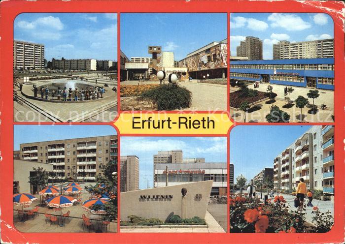 Rieth Erfurt Brunnen Voelkerfreundschaft Zentrum Ambulatorium Cafe Berolina