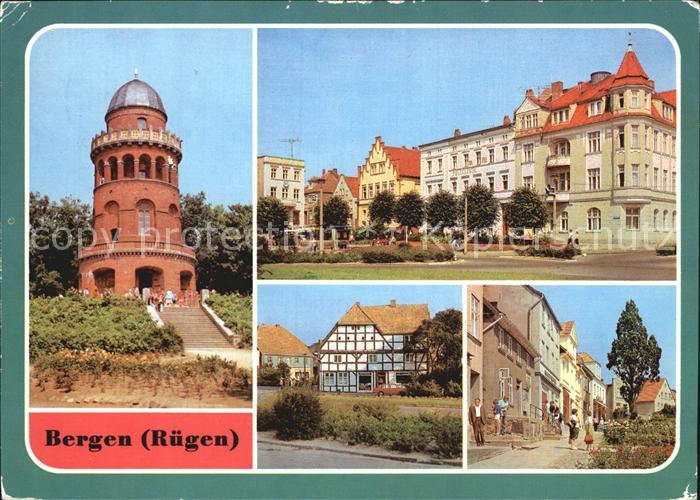 Bergen Ruegen Ernst Moritz Arndt Turm Karl Marx Platz Marktstrasse