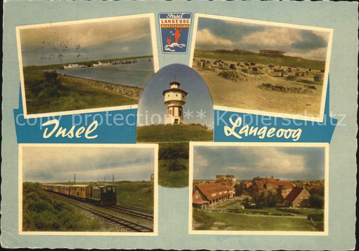Langeoog Nordseebad Insel Eisenbahn Ortsansichten