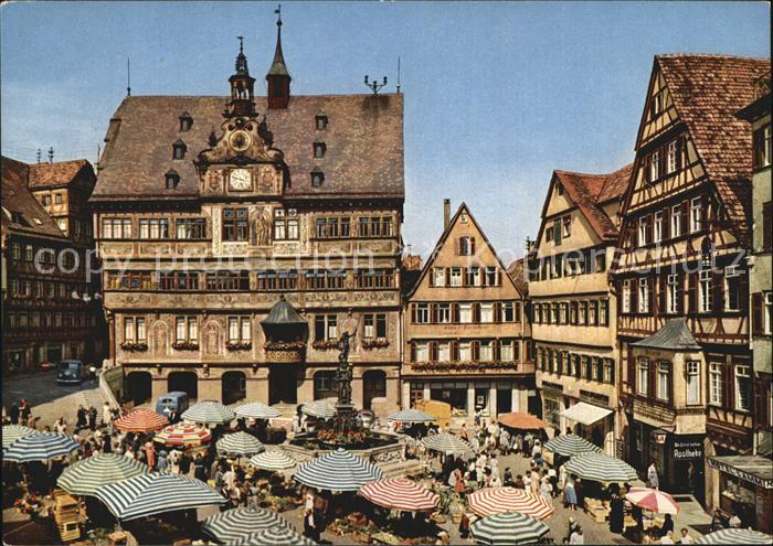 TueBINGEN BW Marktplatz Rathaus