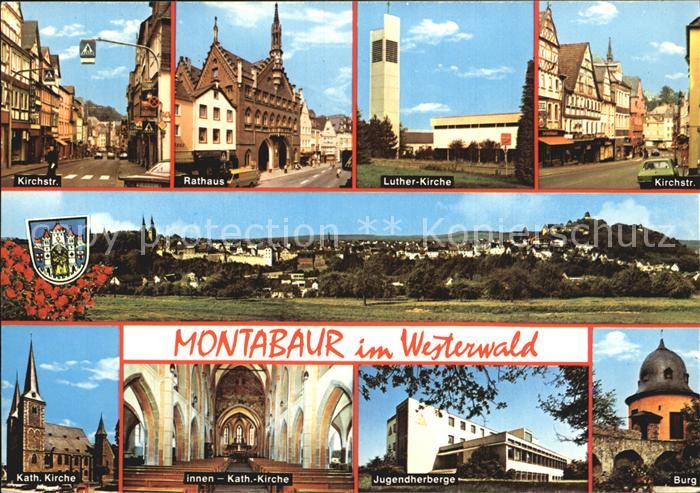 Montabaur Westerwald Luther Kirche Jugendherberge Burg Rathaus