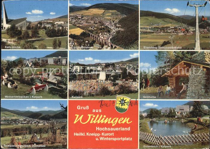 Willingen Sauerland Katholische Kirche Ettelsberg Seilschwebebahn Naturpark Diem