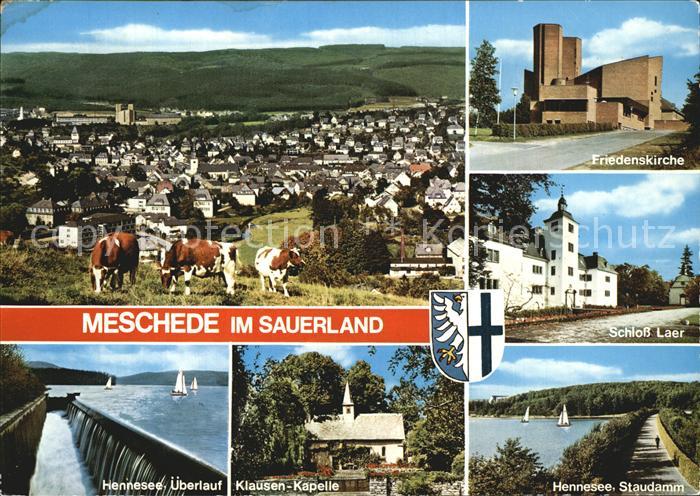 Meschede Friedenskirche Schloss Laer Hennesse ueberlauf Klausenkapelle