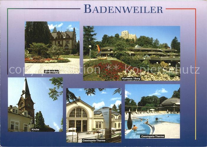 BADENWEILER BW Thermalkurort Schlossplatz Kurhaus Burg Kirche Cassiopeia Therme