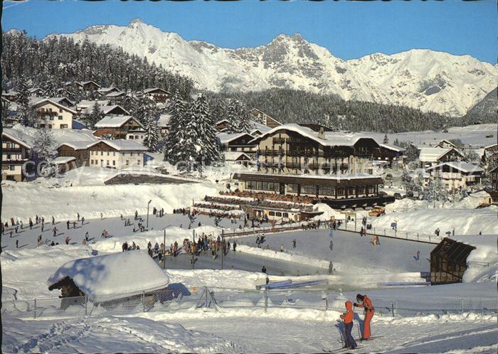 Seefeld Tirol Blick auf Hotel Wetterstein Wettersteingebirge