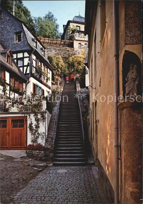 Beilstein Mosel Treppenaufgang Ortsansicht