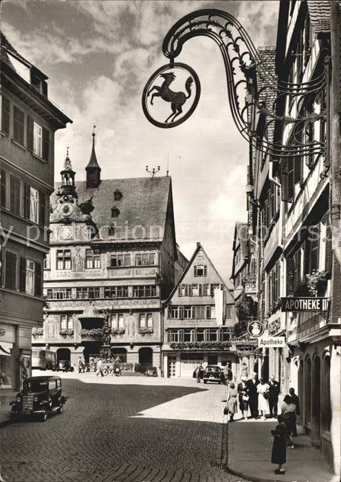 TueBINGEN BW Universitaetsstadt Marktplatz Rathaus