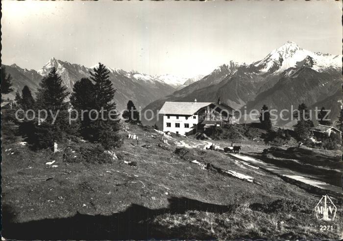 Gschoesswandhuette Zillertal Penkenbahn Bergstation Brandbergkolm Ahornspitze