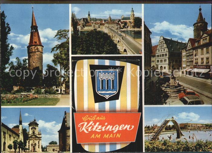 Kitzingen Main Torturm Marktplatz Schwimmbad