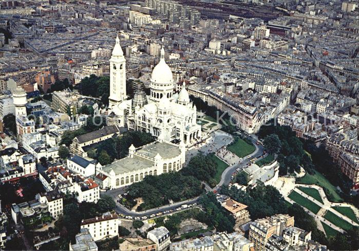 Paris Fliegeraufnahme Sacre-Coeur