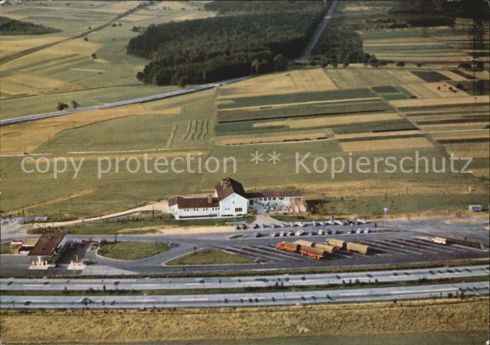 Montabaur Westerwald Fliegeraufnahme Autobahnrasthaus