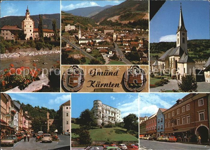 Gmuend Kaernten Zusammenfluss der Lieser und Malter