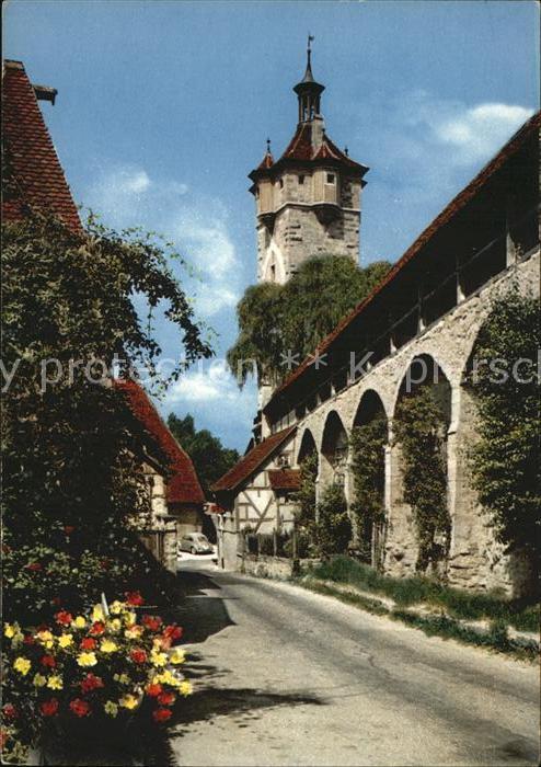 Rothenburg Tauber Wehrgang beim Klingentor-Wall