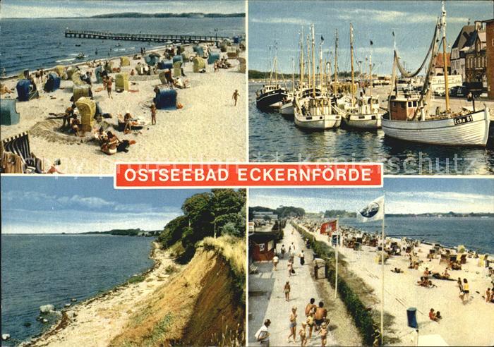 ECKERNFoeRDE Ostseebad Strand Hafen Steilkueste