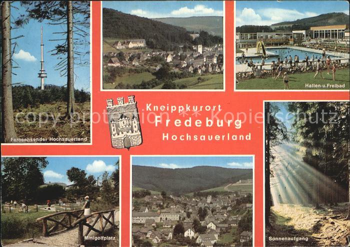 Fredeburg Schmallenberg Freibad Minigolf Sendeturm