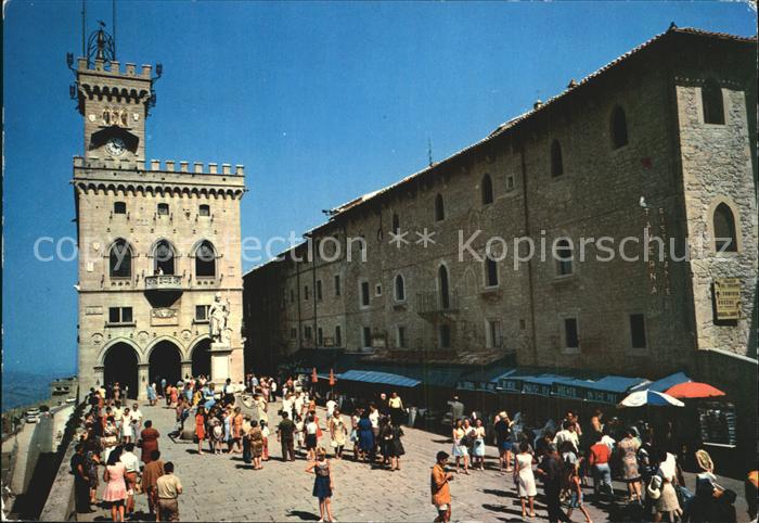 San Marino Repubblica Palazzo de Reggenti e Statua dell Liberta