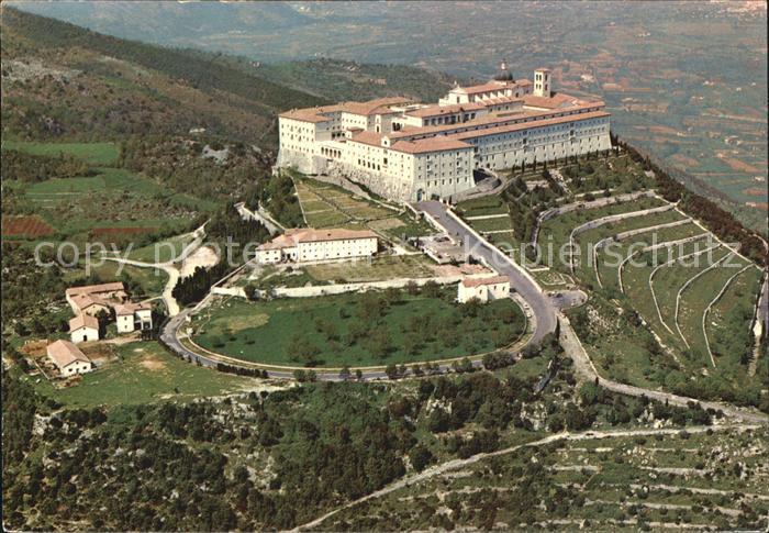Abbazia Bergamo Fliegeraufnahme Monte Cassino