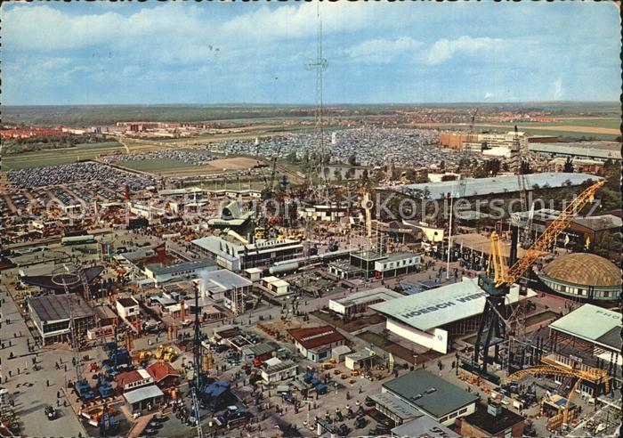 HANNOVER  CITY Fliegeraufnahme Messegelaende