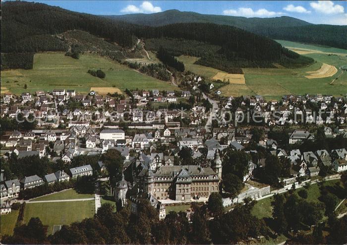 Bad Berleburg Fliegeraufnahme mit Schloss Wittgenstein