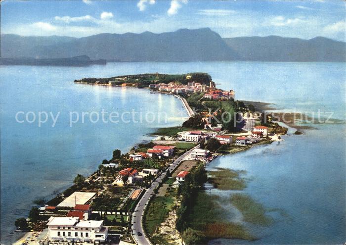 Sirmione Lago di Garda Fliegeraufnahme