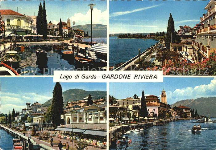 Gardone Garda Hafen Partien am See