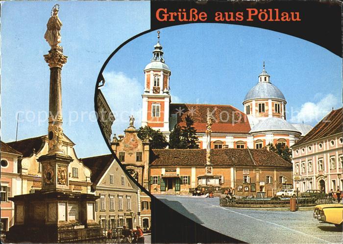 Poellau Prangersaeule Pfarrkirche