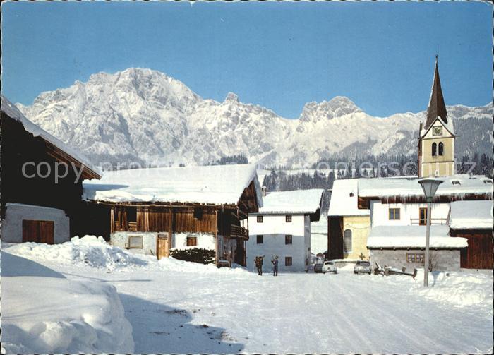 Leogang Ortspartie mit Steinberge