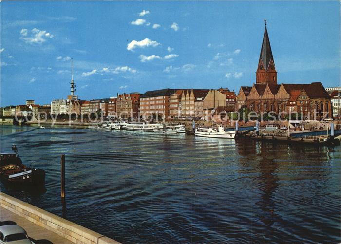 BREMEN  CITY Weserpartie an der Schlachte