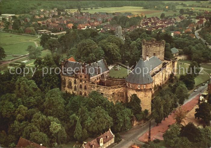 Bentheim Bad Fliegeraufnahme mit Schloss