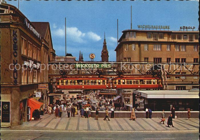 WUPPERTAL NRW Schwebebahn am Doeppersberg